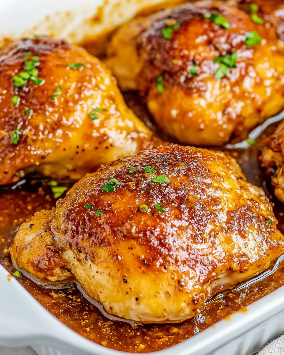 Baked Brown Sugar Italian Chicken
