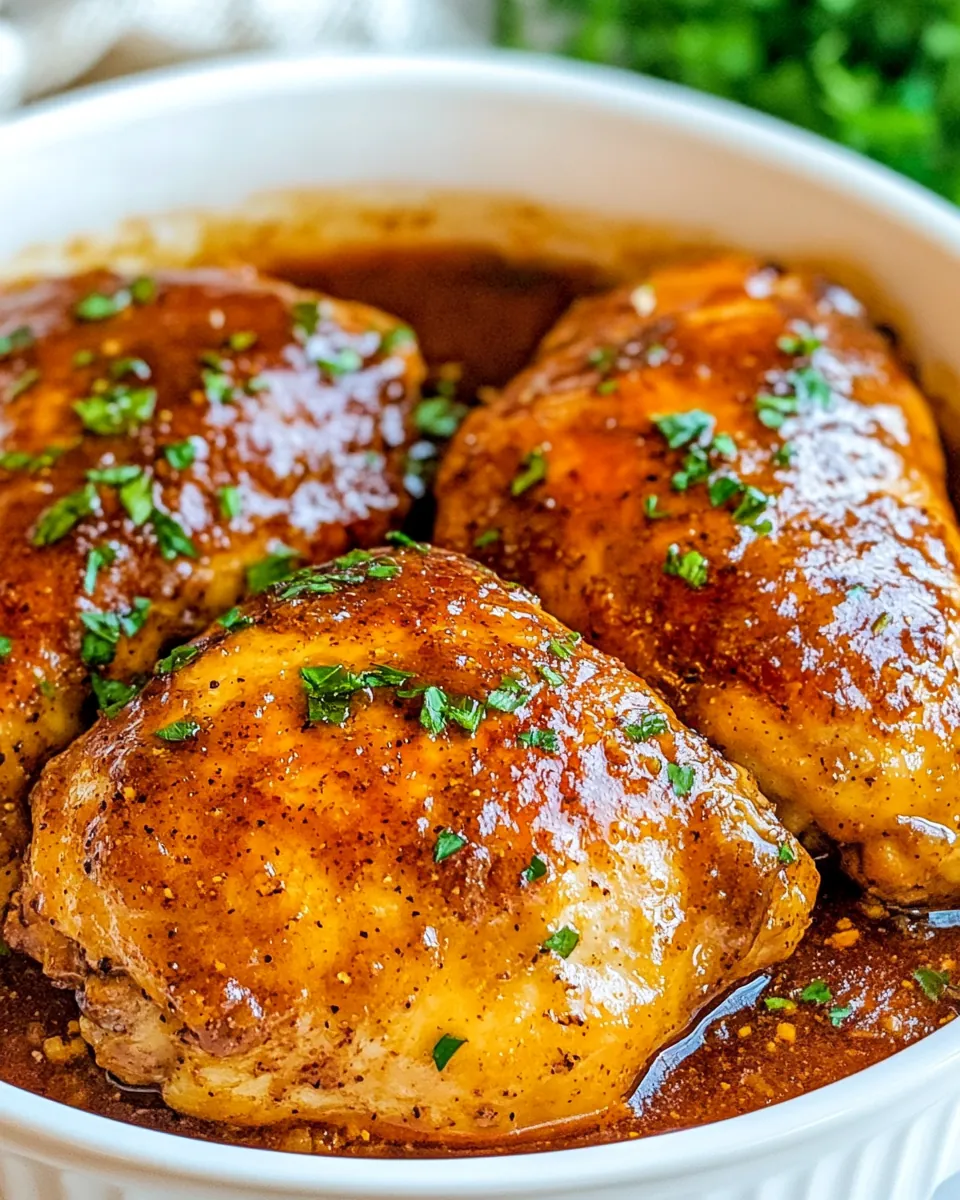 Baked Brown Sugar Italian Chicken