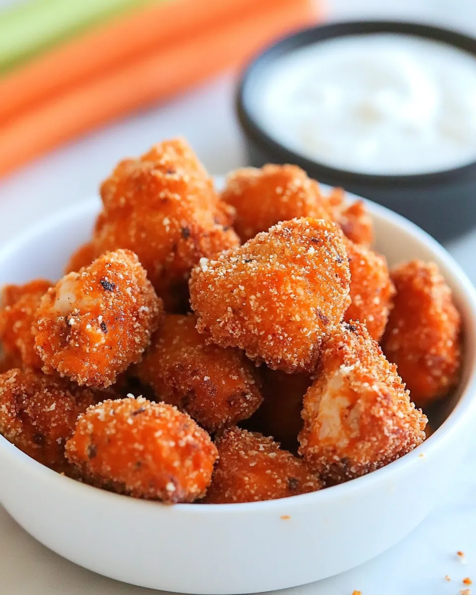 Baked Buffalo Chicken Nuggets