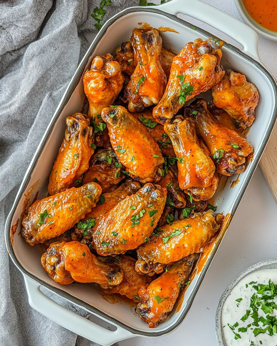 Baked Buffalo Chicken Wings