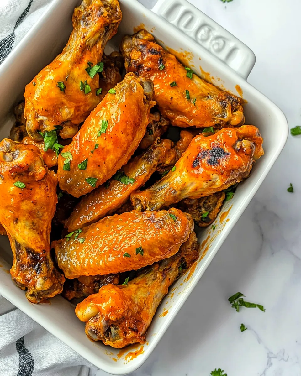 Baked Buffalo Chicken Wings