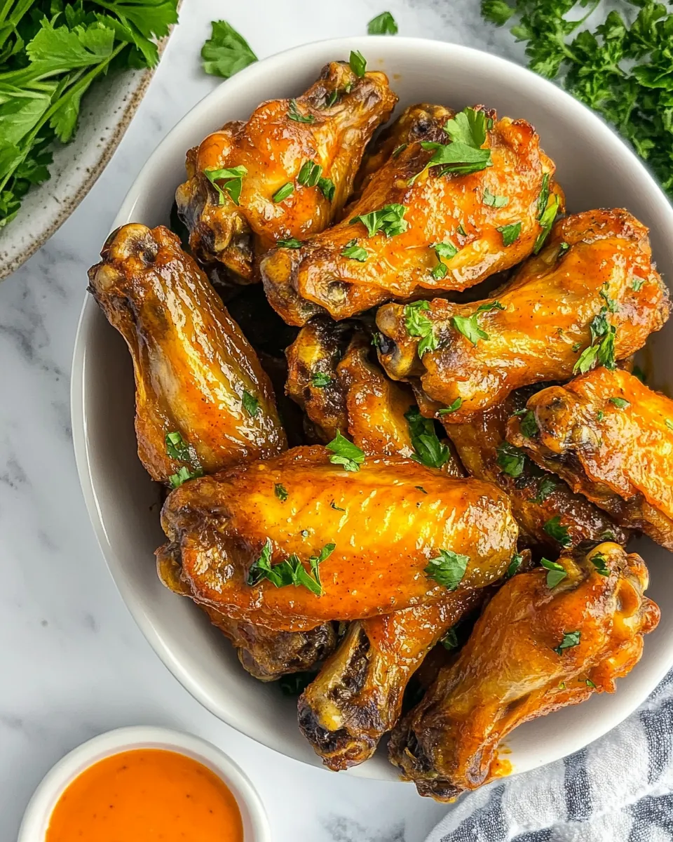 Baked Buffalo Chicken Wings
