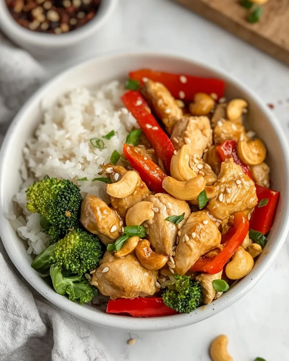 Baked Cashew Chicken