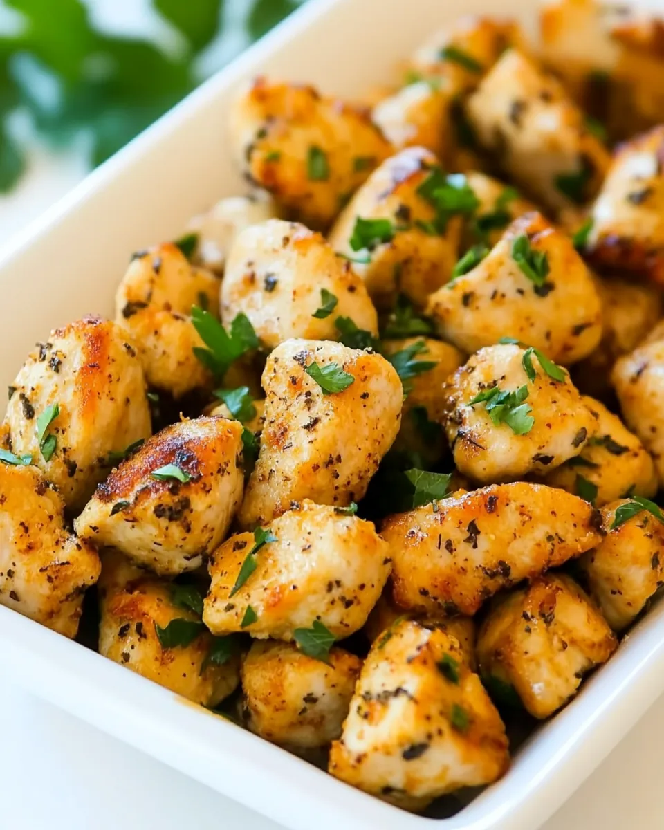 Baked Chicken Bites