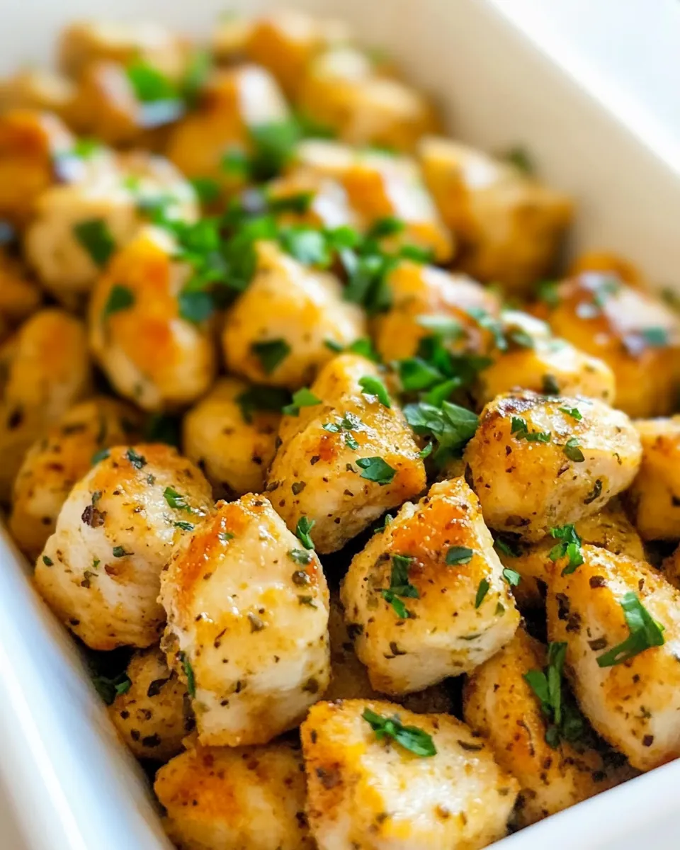 Baked Chicken Bites