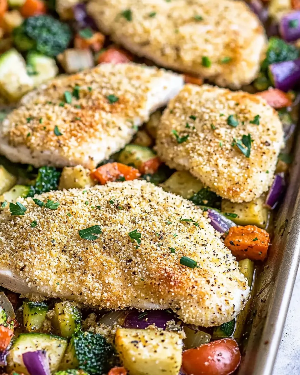 Baked Chicken Cutlets with Veggies