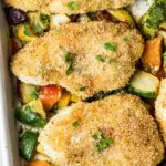 Baked Chicken Cutlets with Veggies