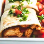 Baked Chicken Fajita Burritos