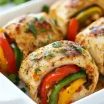 Baked Chicken Fajita Rollups