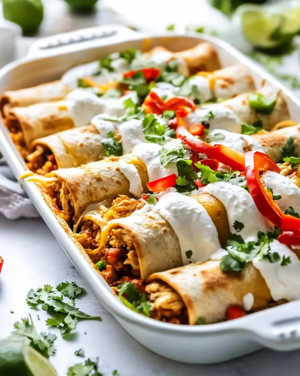 Baked Chicken Fajita Taquitos