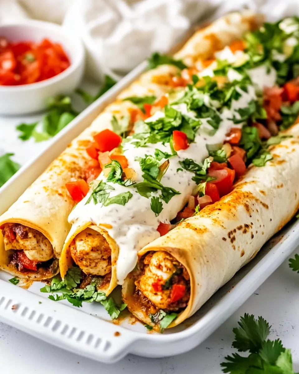 Baked Chicken Fajita Taquitos