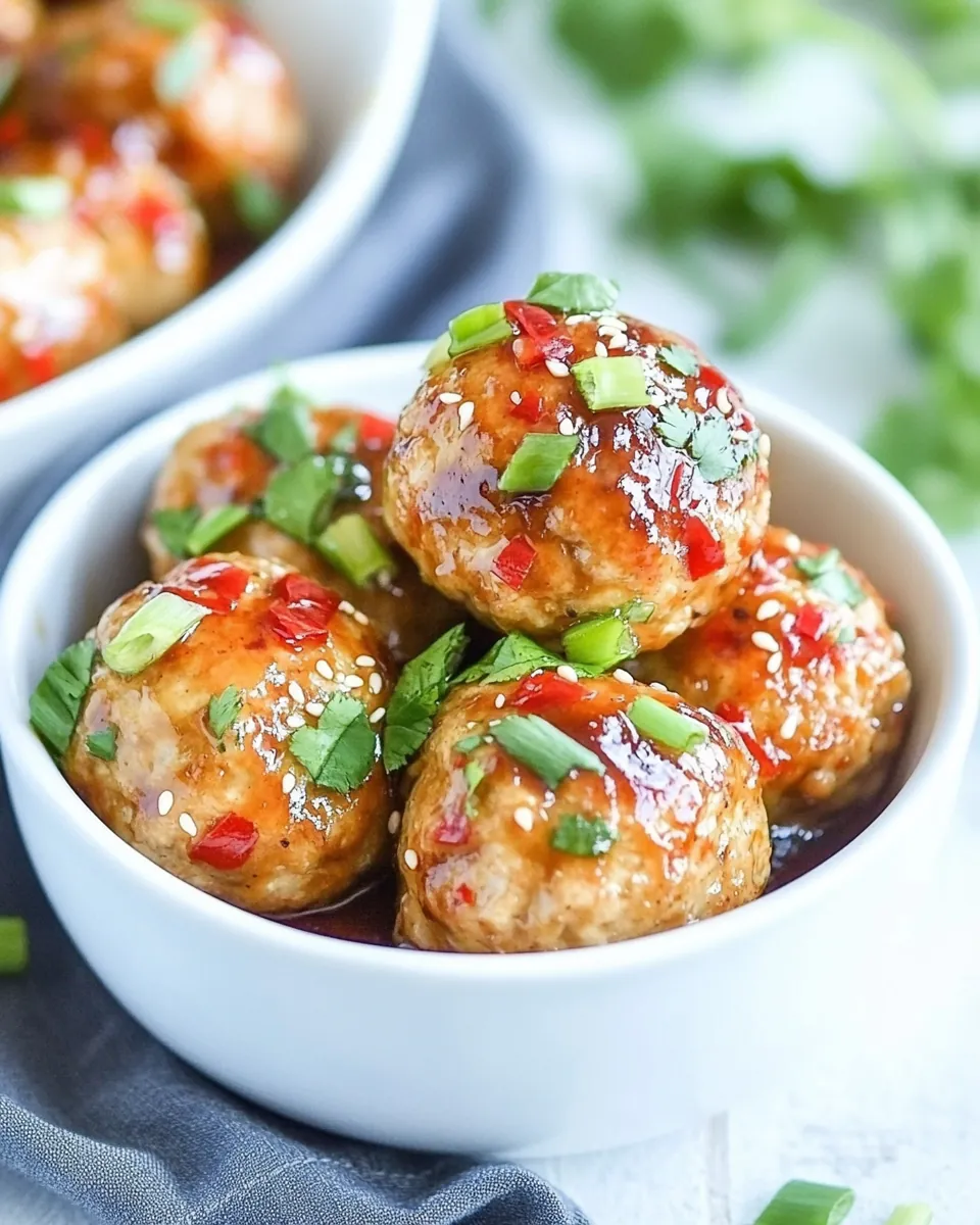 Baked Chicken Meatballs