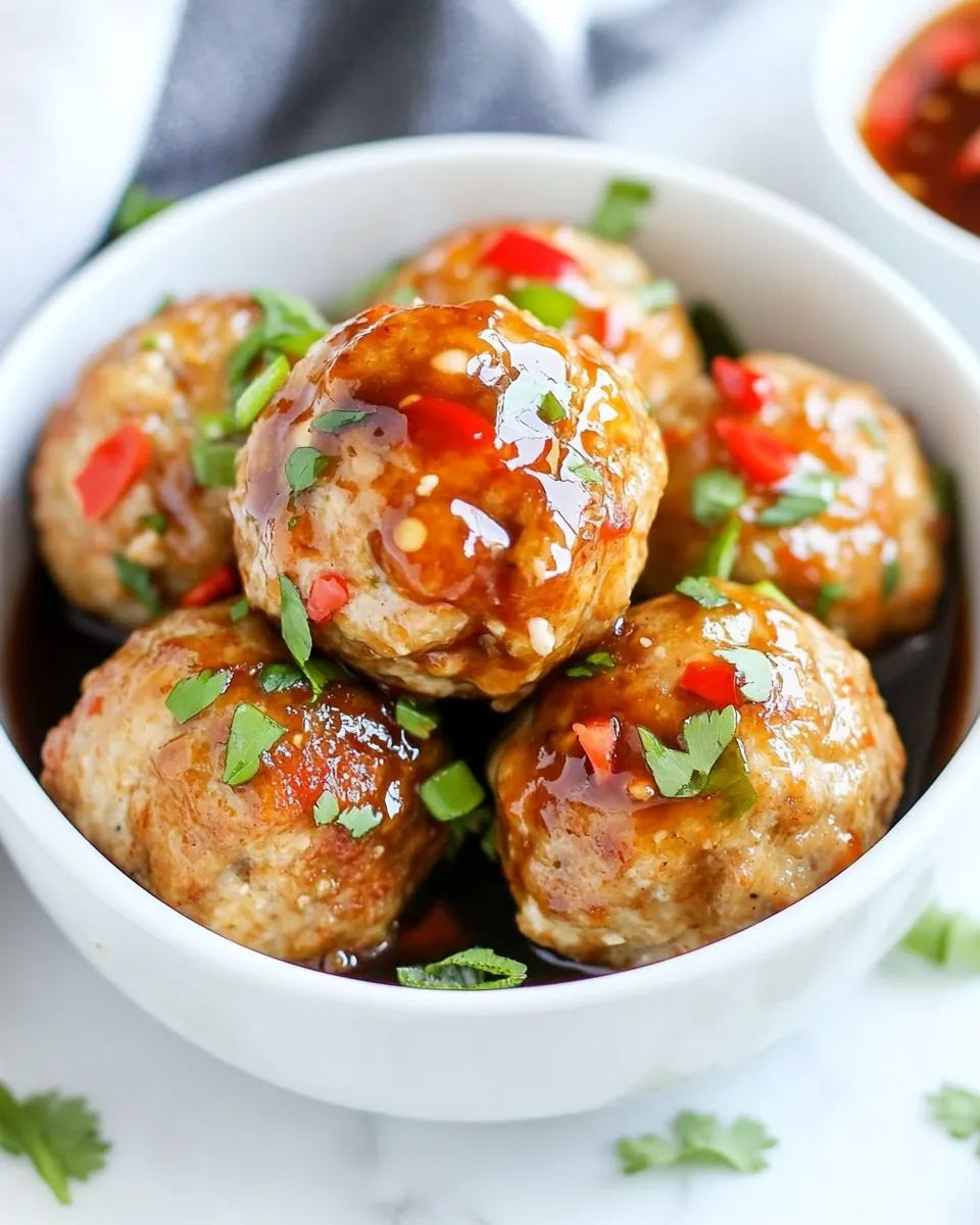 Baked Chicken Meatballs