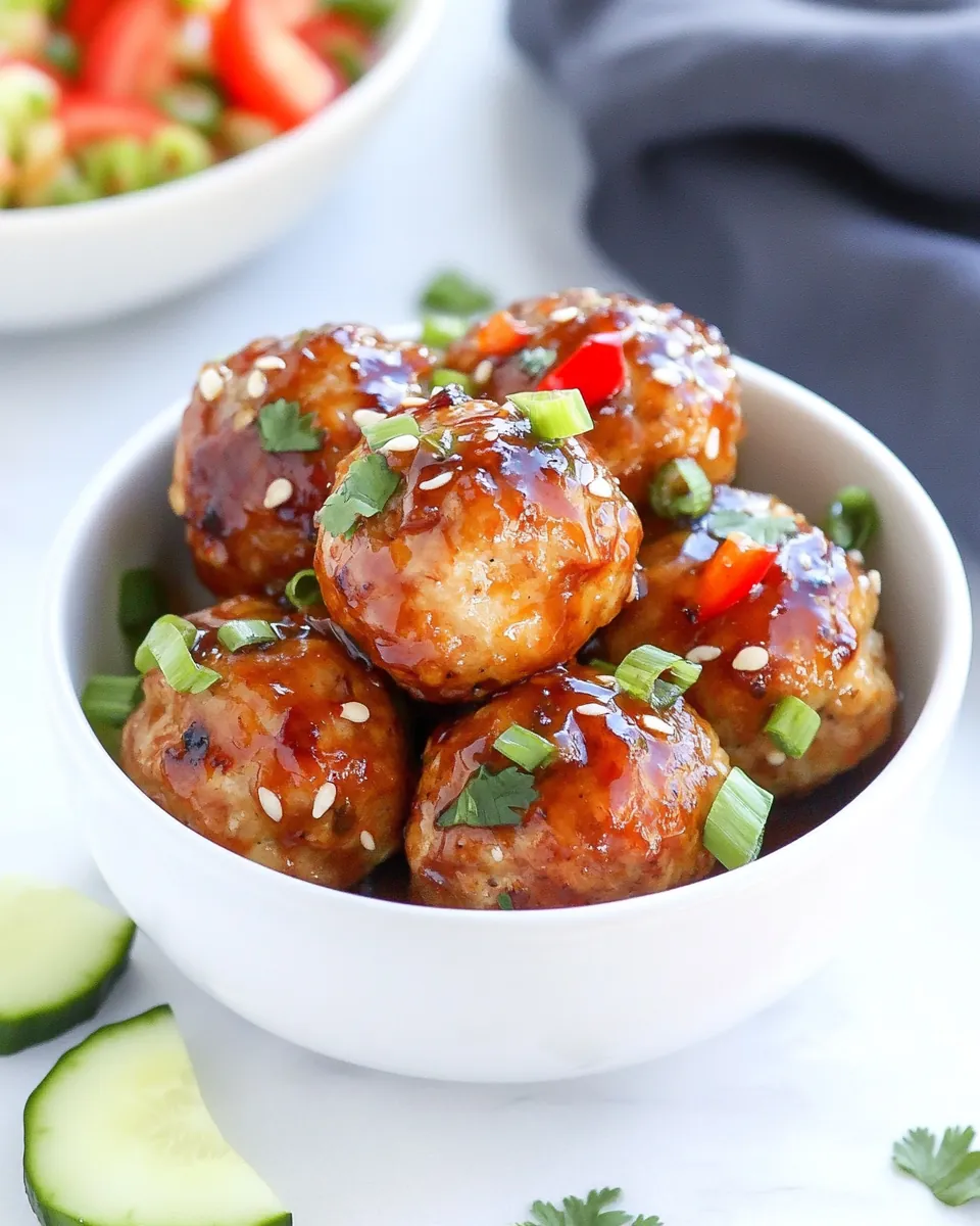 Baked Chicken Meatballs