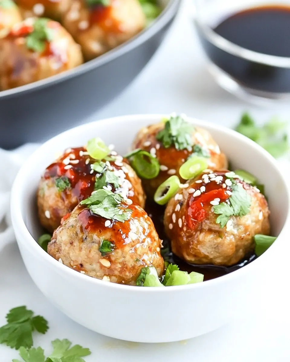 Baked Chicken Meatballs