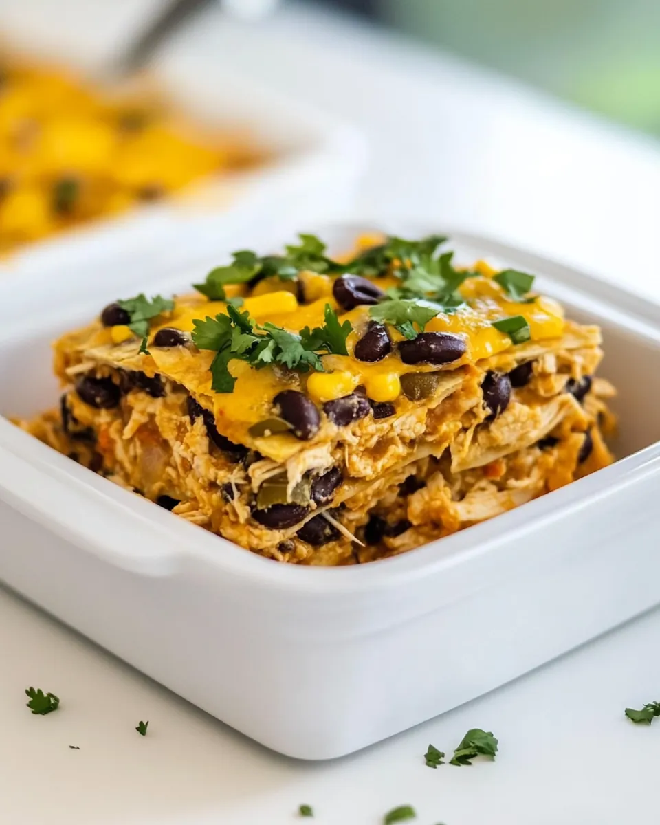 Baked Chicken Quesadilla Casserole
