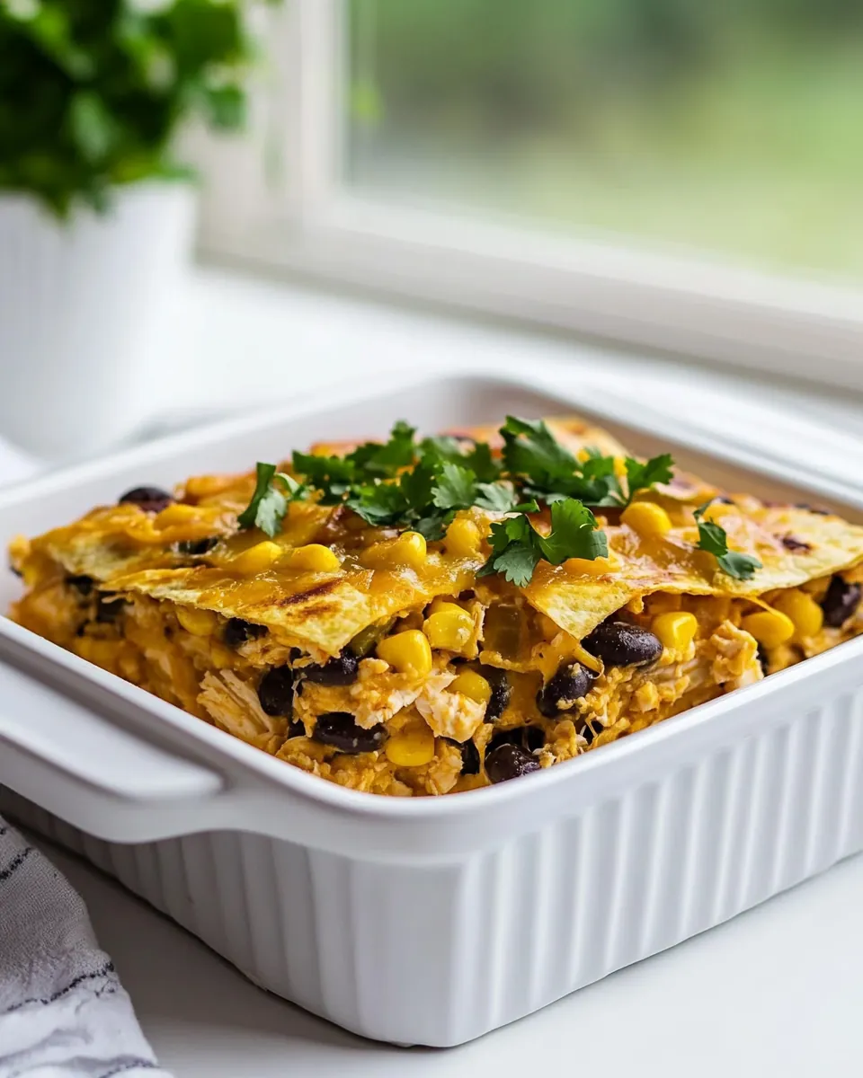 Baked Chicken Quesadilla Casserole