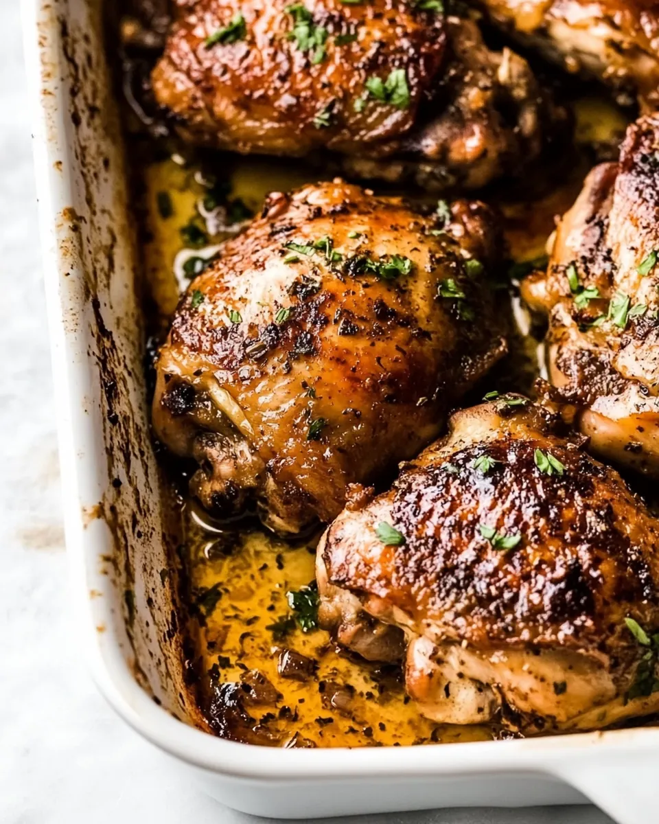 Baked Chicken Thighs