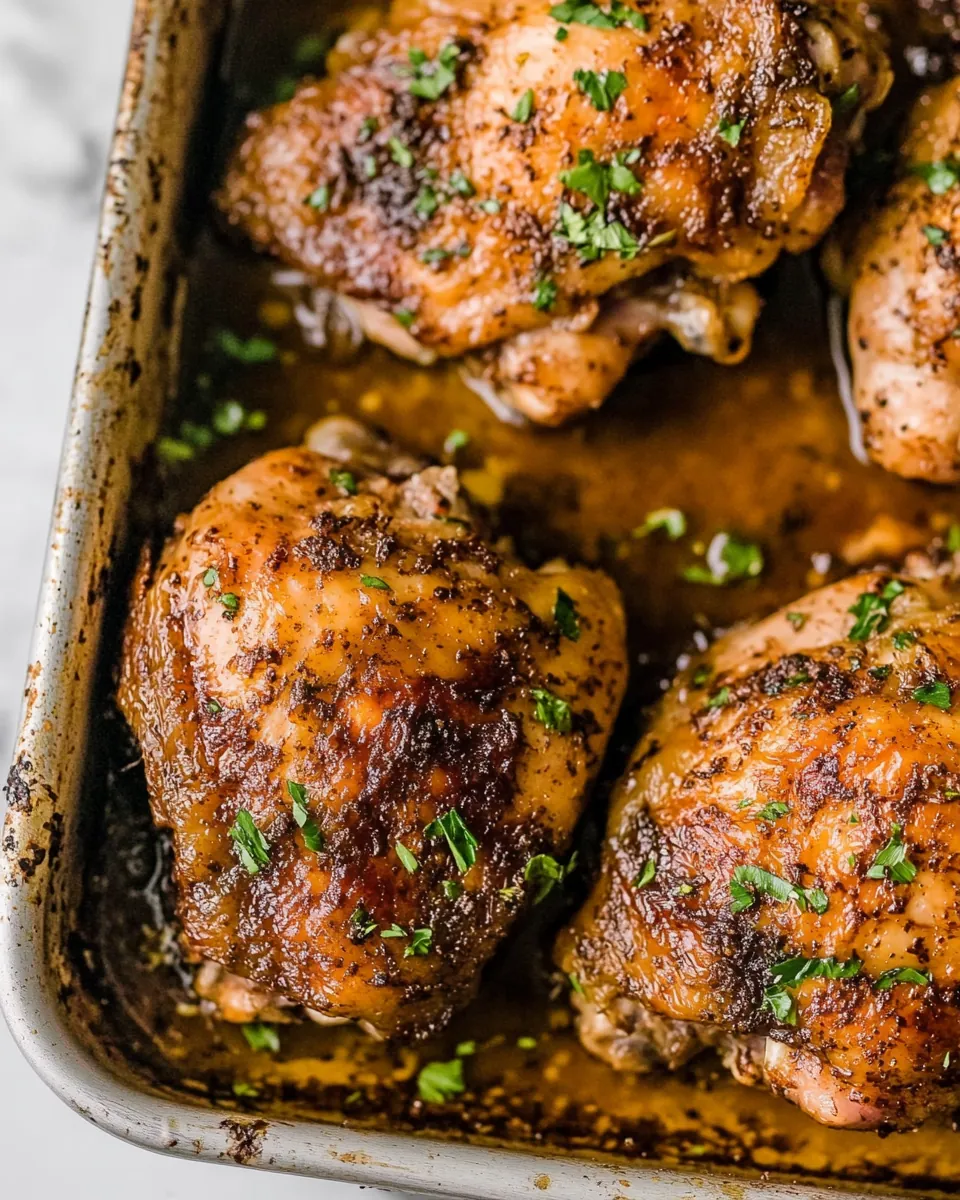 Baked Chicken Thighs