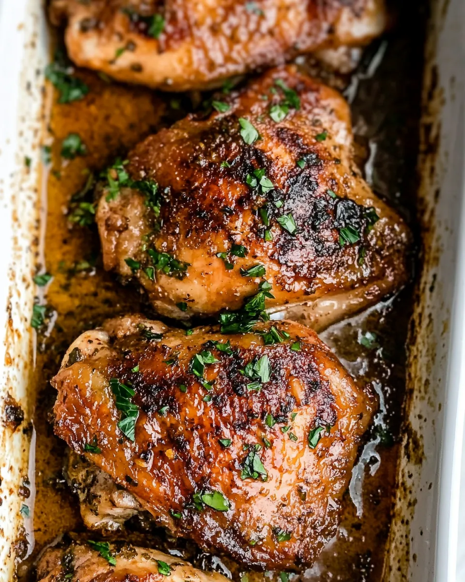Baked Chicken Thighs
