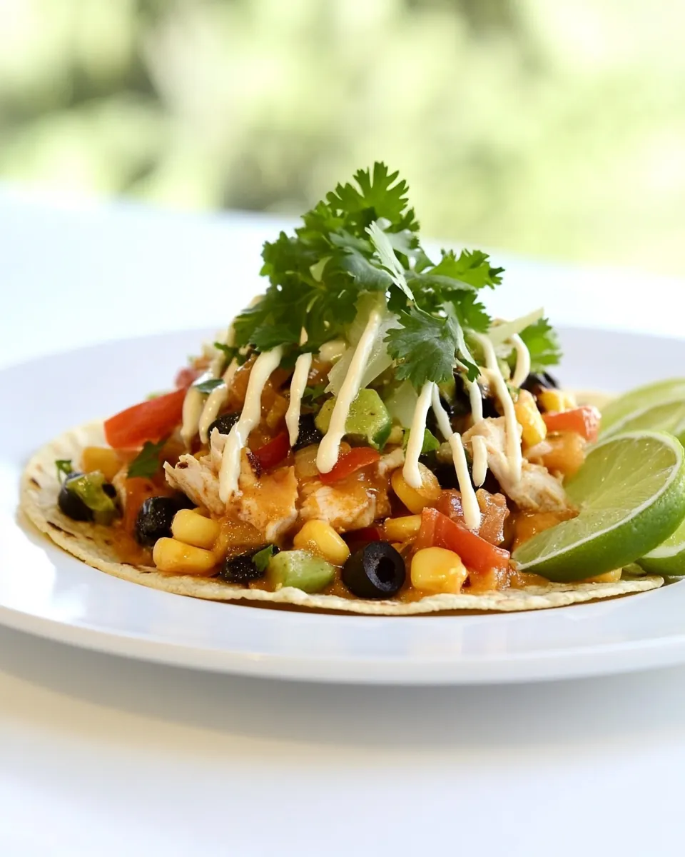 Baked Chicken Tostadas