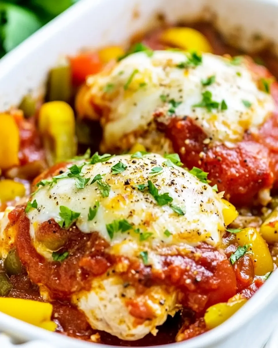 Baked Chicken and Peppers