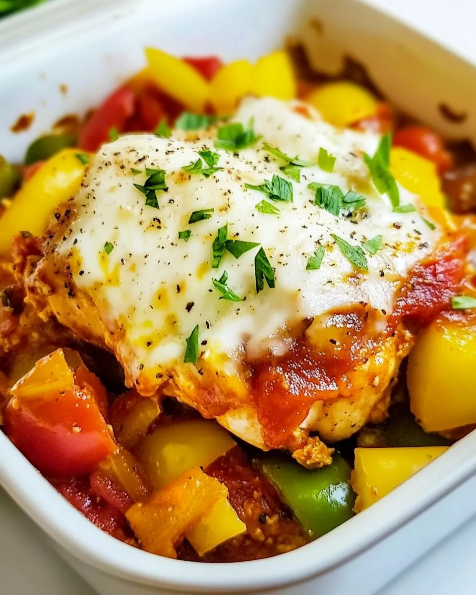 Baked Chicken and Peppers