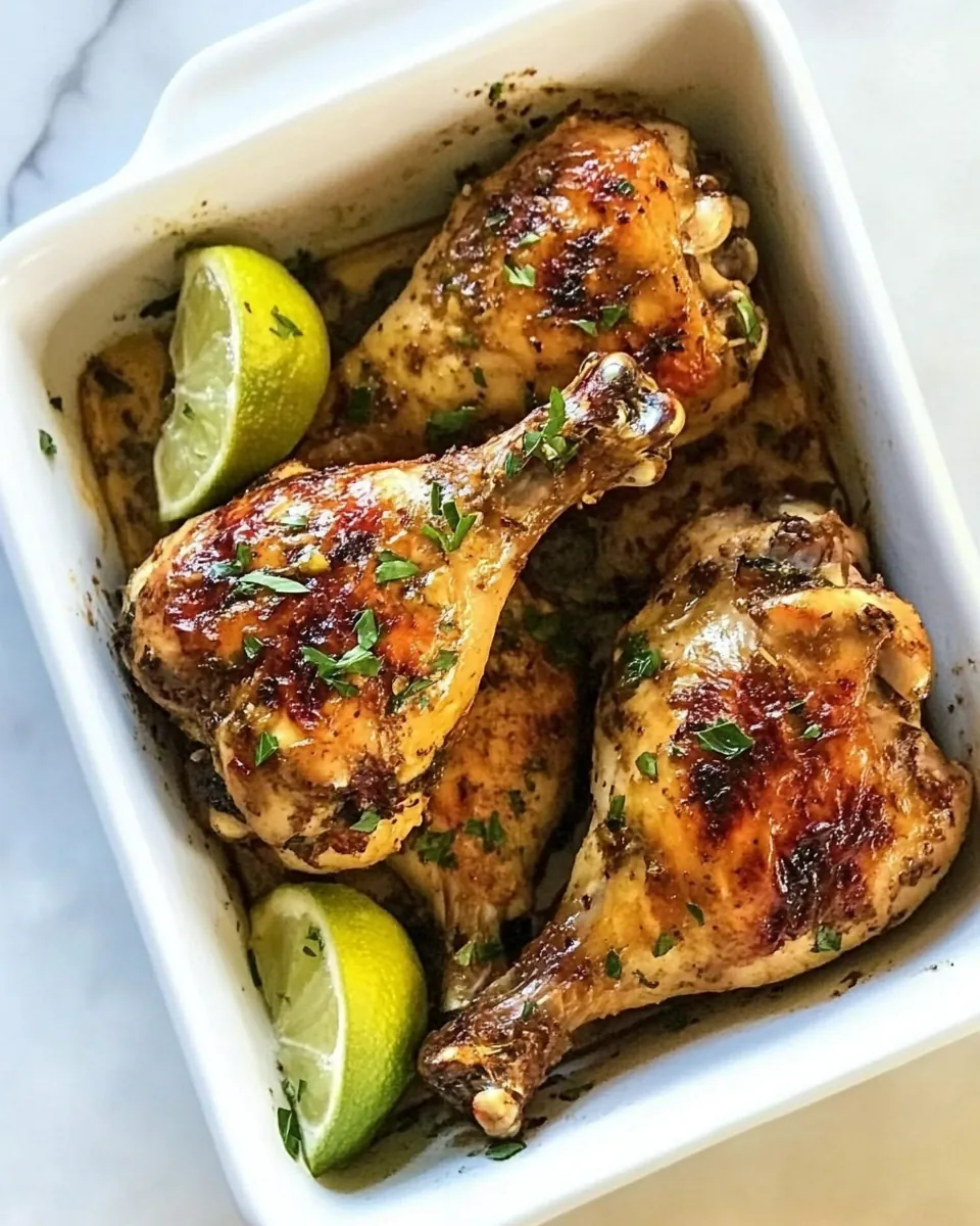 Baked Chicken with Dijon and Lime
