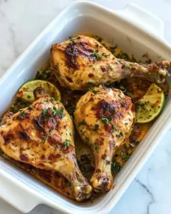 Baked Chicken with Dijon and Lime