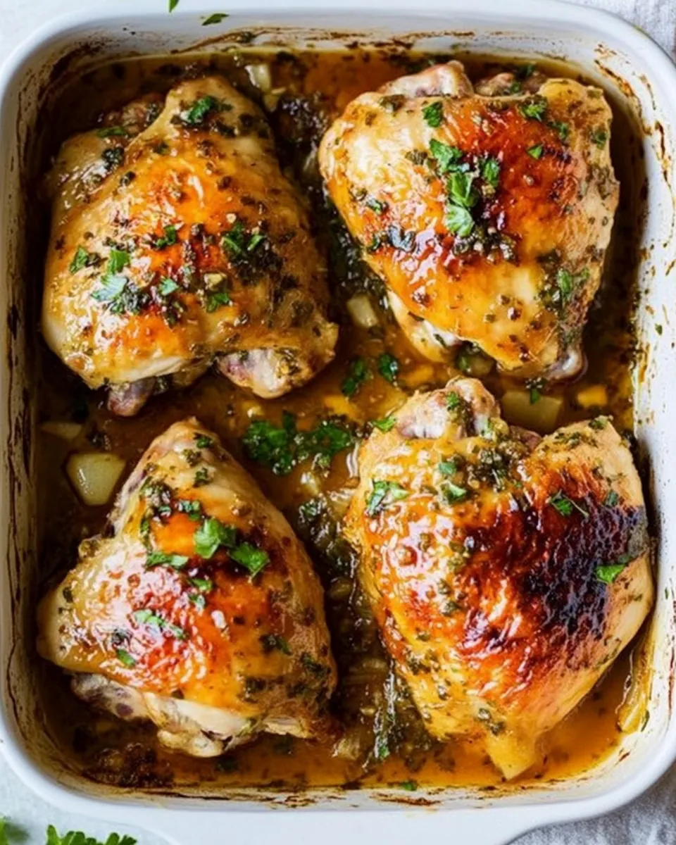 Baked Chicken with Honey Garlic