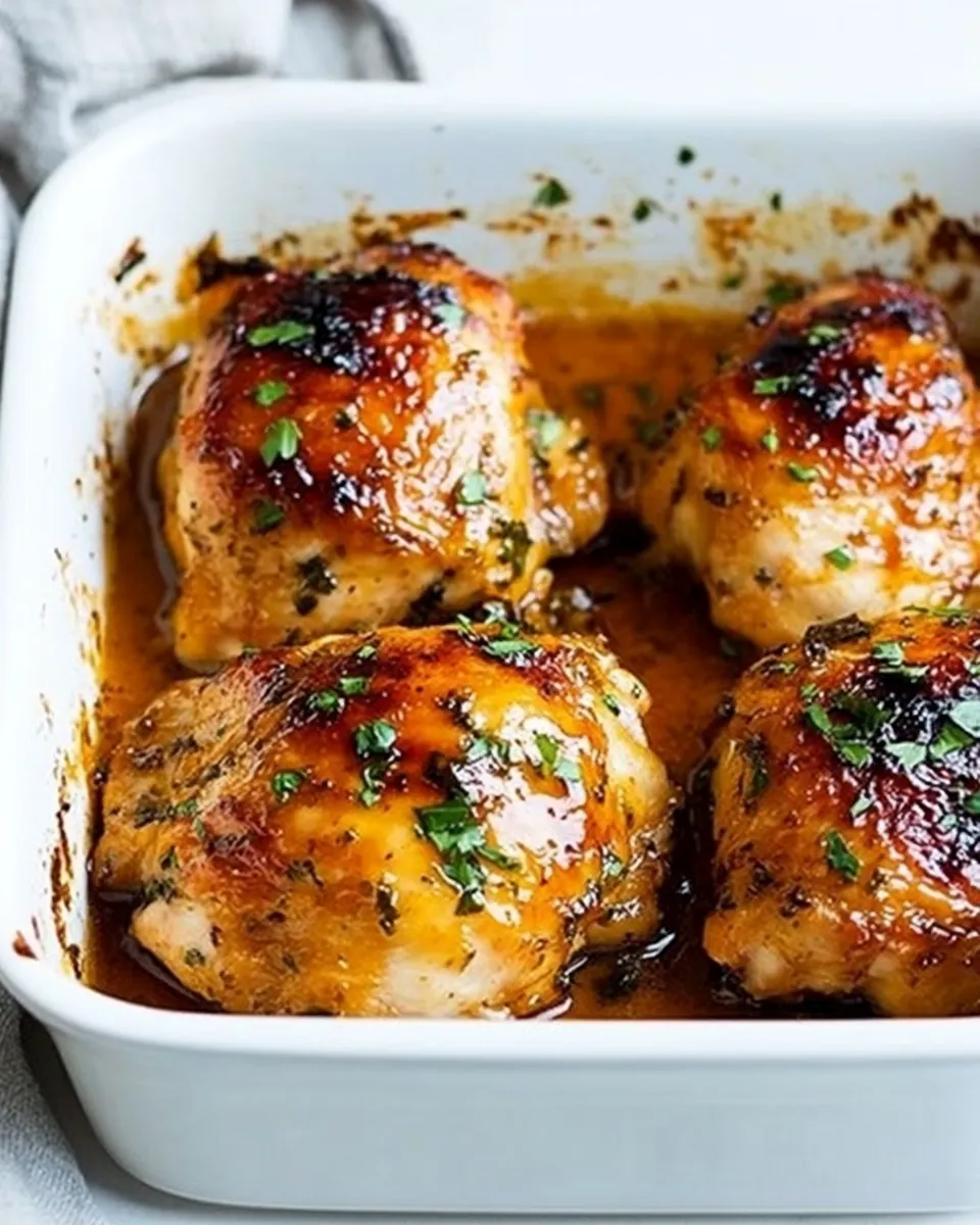 Baked Chicken with Honey Garlic