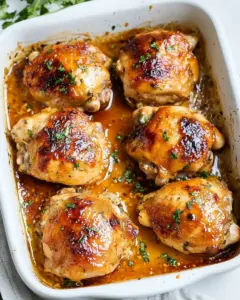 Baked Chicken with Honey Garlic
