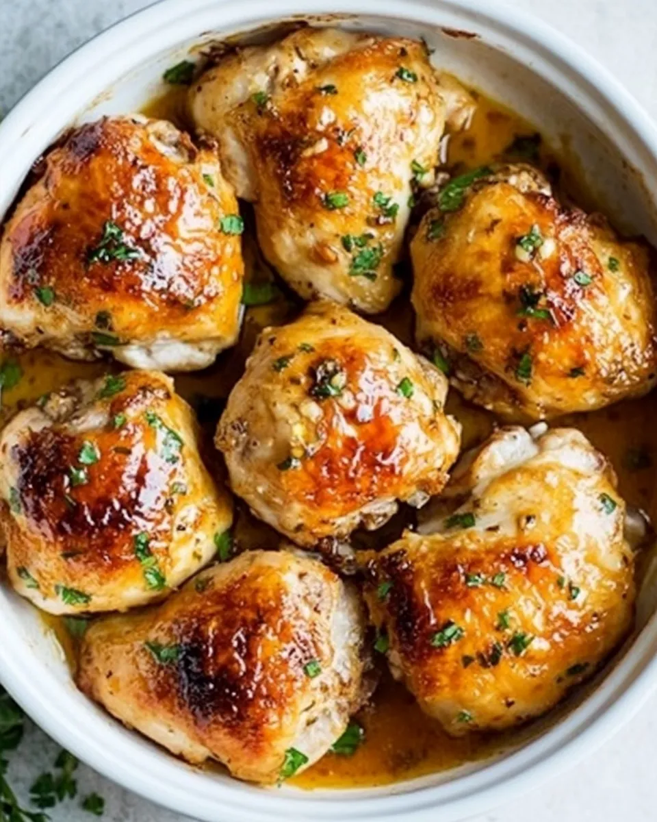 Baked Chicken with Honey Garlic
