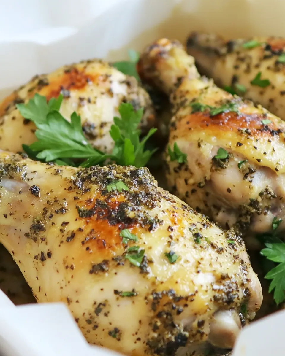 Baked Chimichurri Chicken Drumsticks