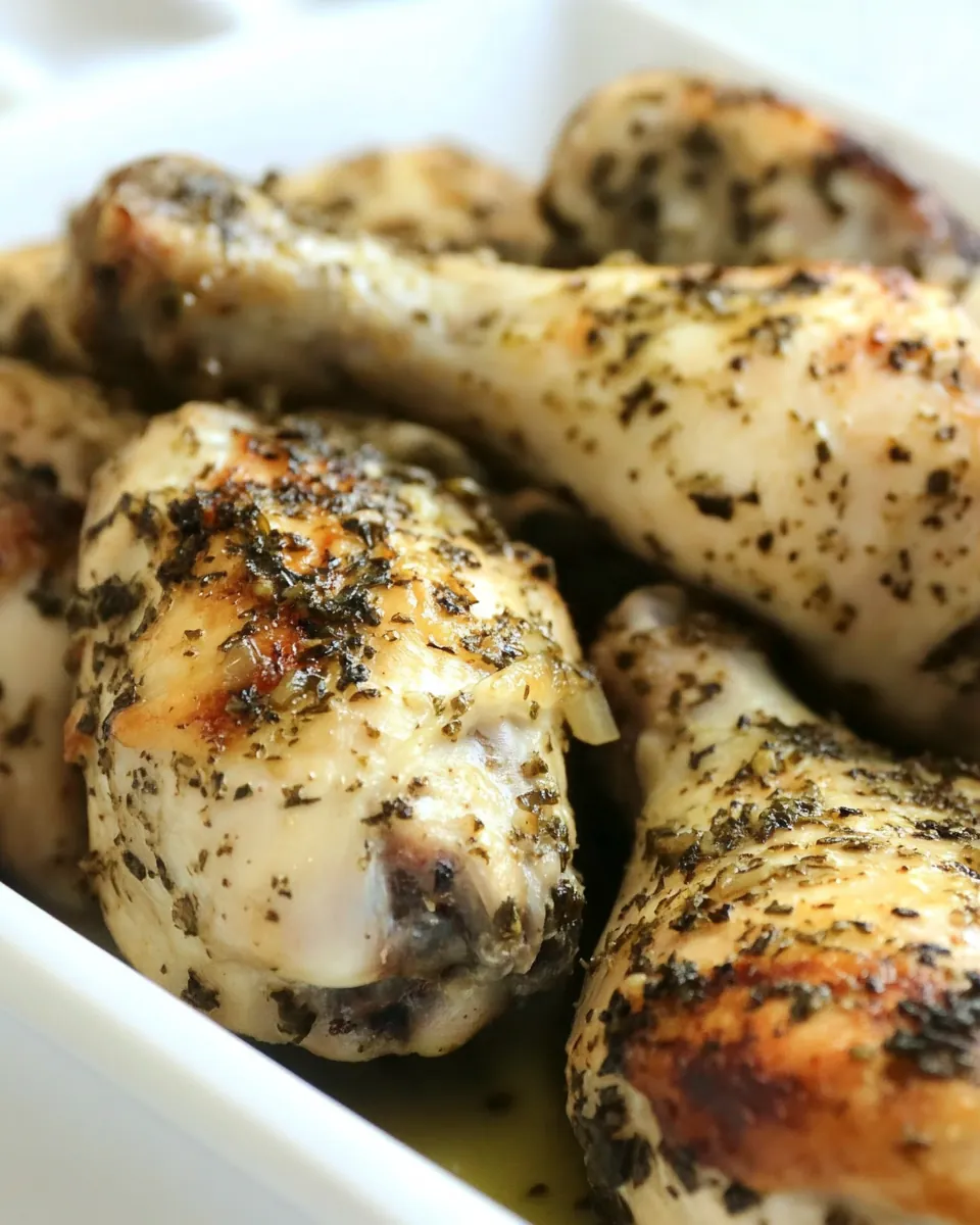 Baked Chimichurri Chicken Drumsticks