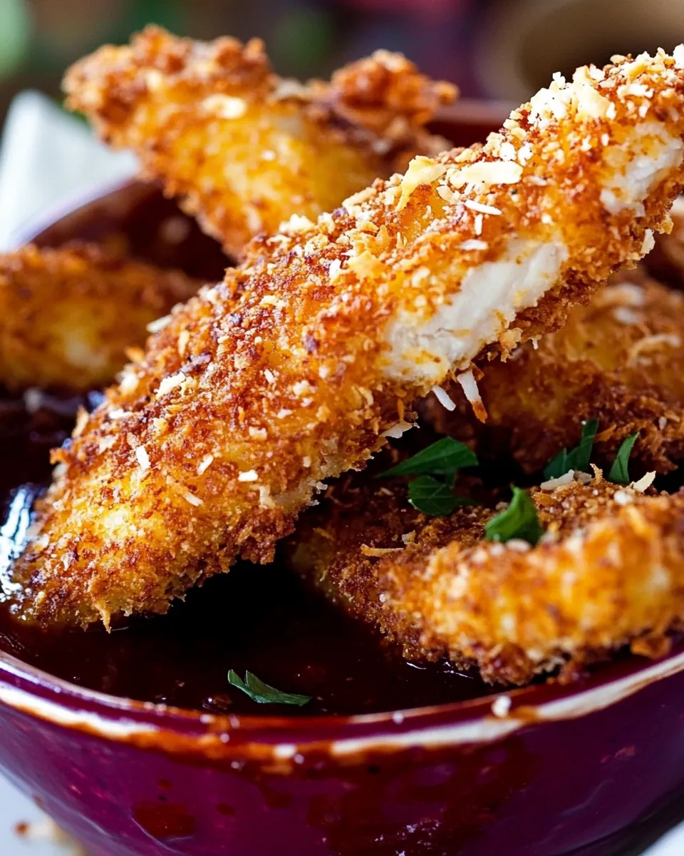 Baked Coconut Chicken Strips
