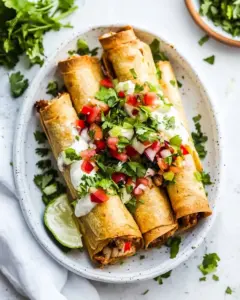 Baked Creamy Chicken Taquitos