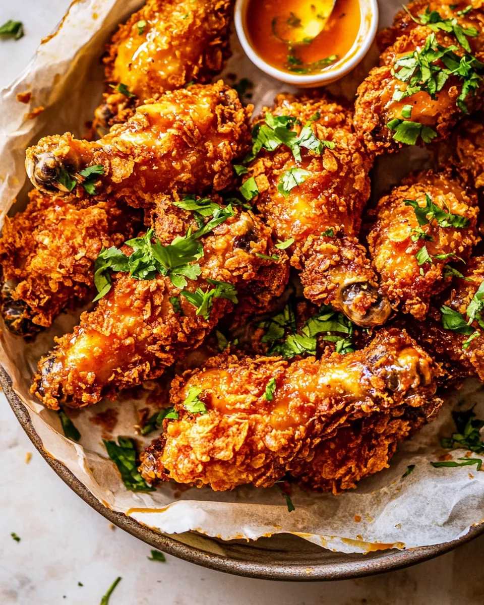 Baked Crunchy Honey Buffalo Chicken