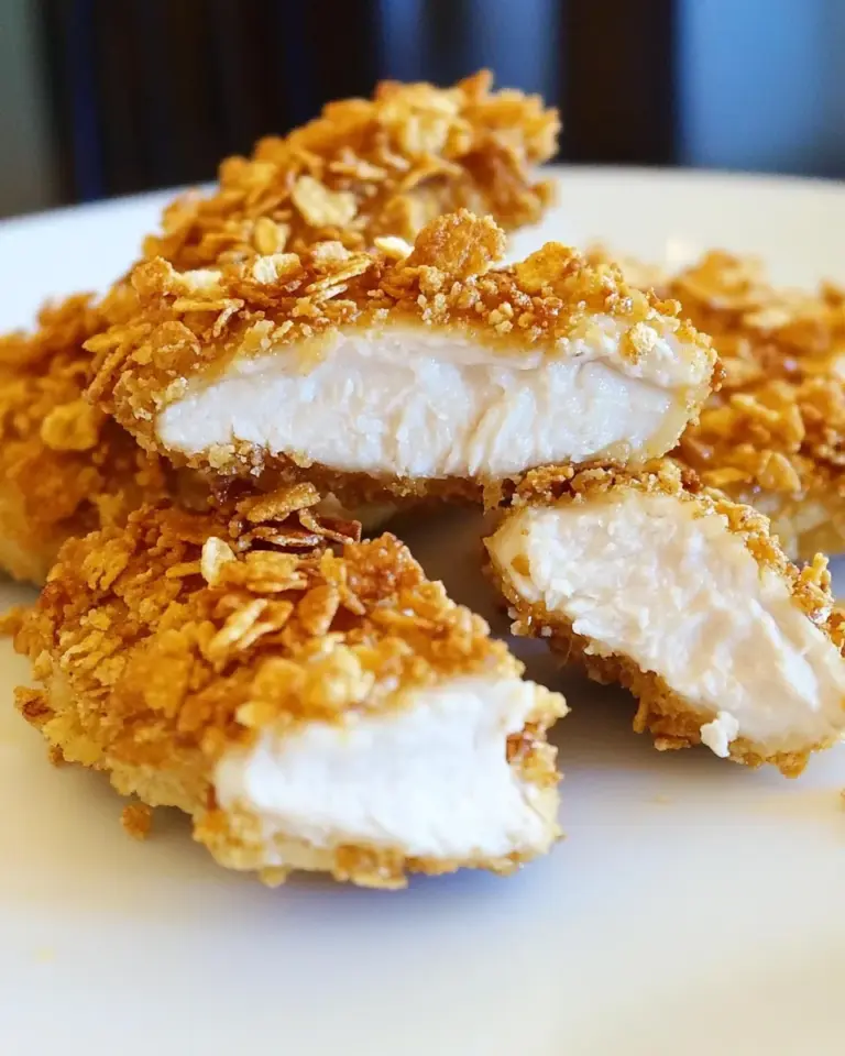 Baked Crunchy Honey Cornflake Chicken