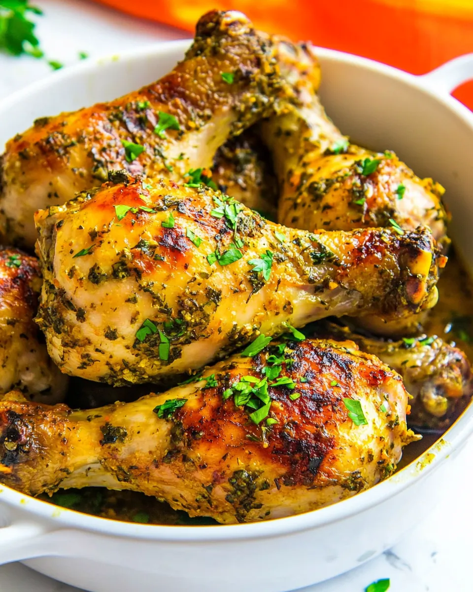 Baked Garlic Ginger Chicken Drumsticks
