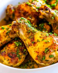 Baked Garlic Ginger Chicken Drumsticks
