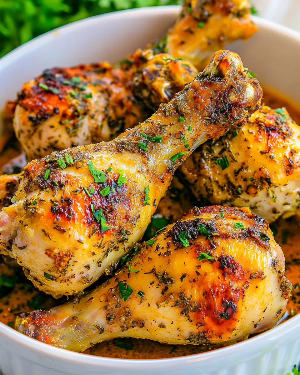 Baked Garlic Ginger Chicken Drumsticks