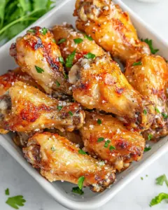 Baked Garlic Parmesan Chicken Wings