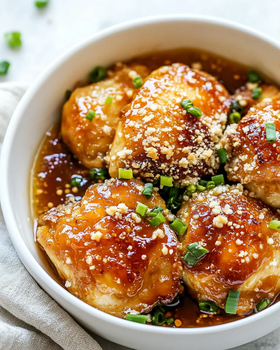 Baked Honey Garlic Chicken