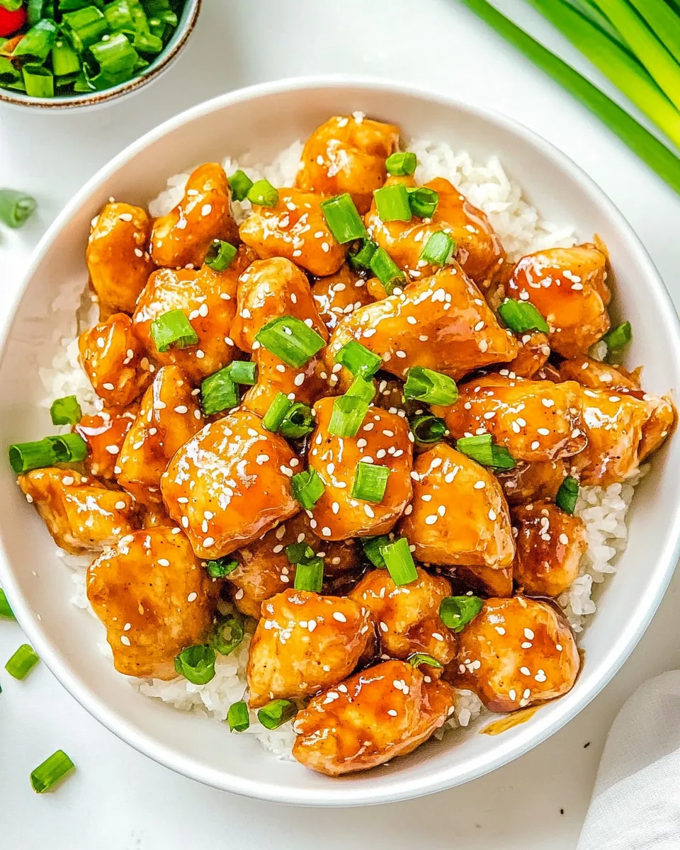 Baked Honey Sesame Chicken