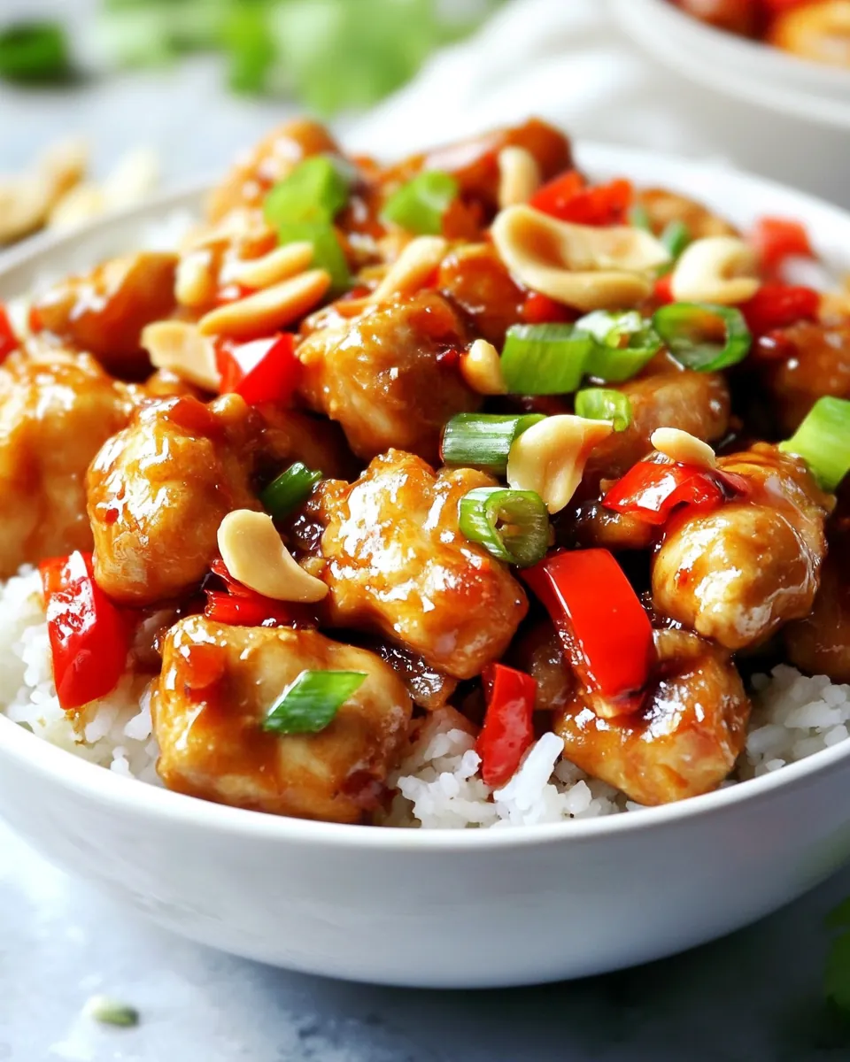 Baked Kung Pao Chicken