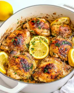 Baked Lemon Chicken Thighs