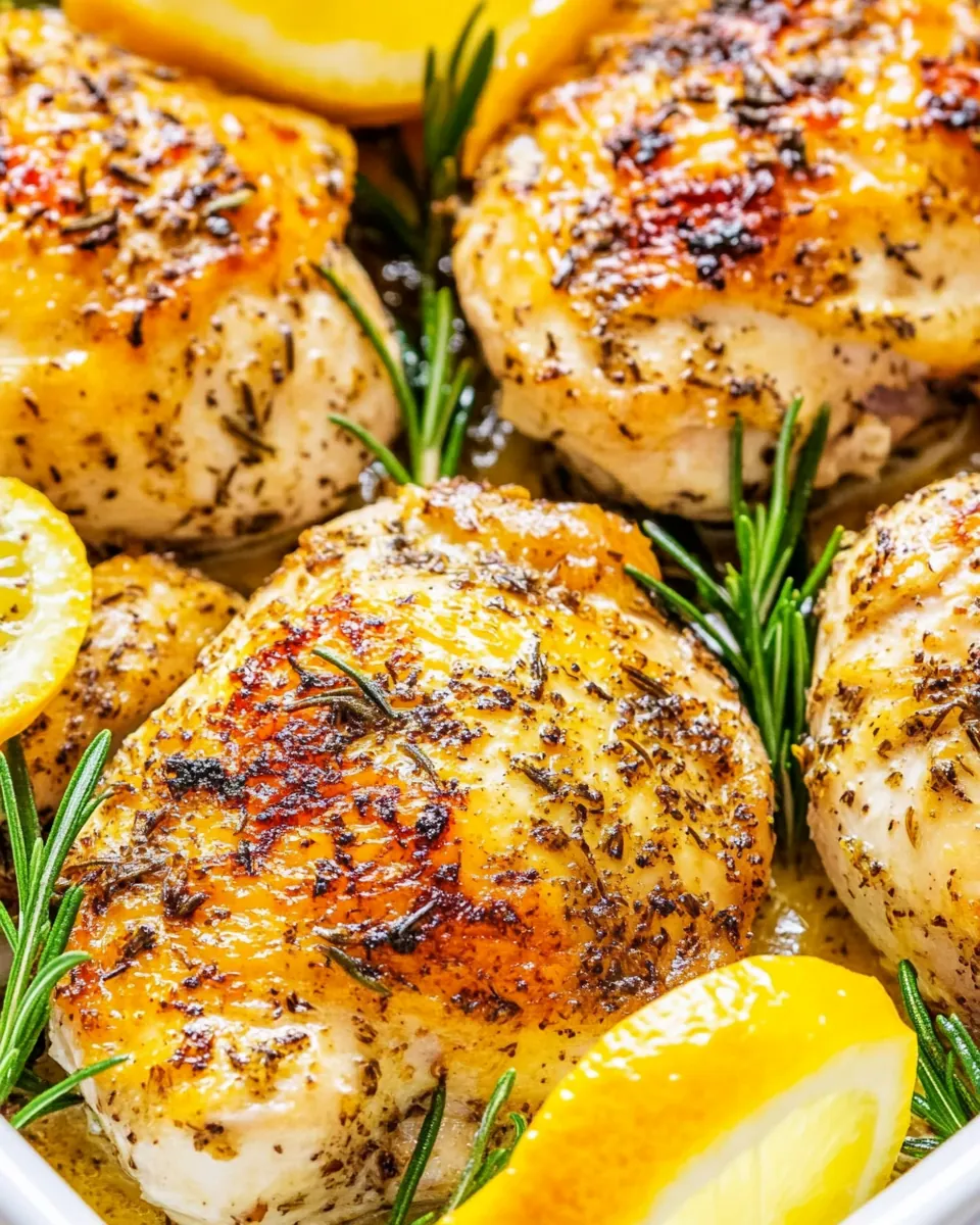 Baked Lemon Rosemary Chicken