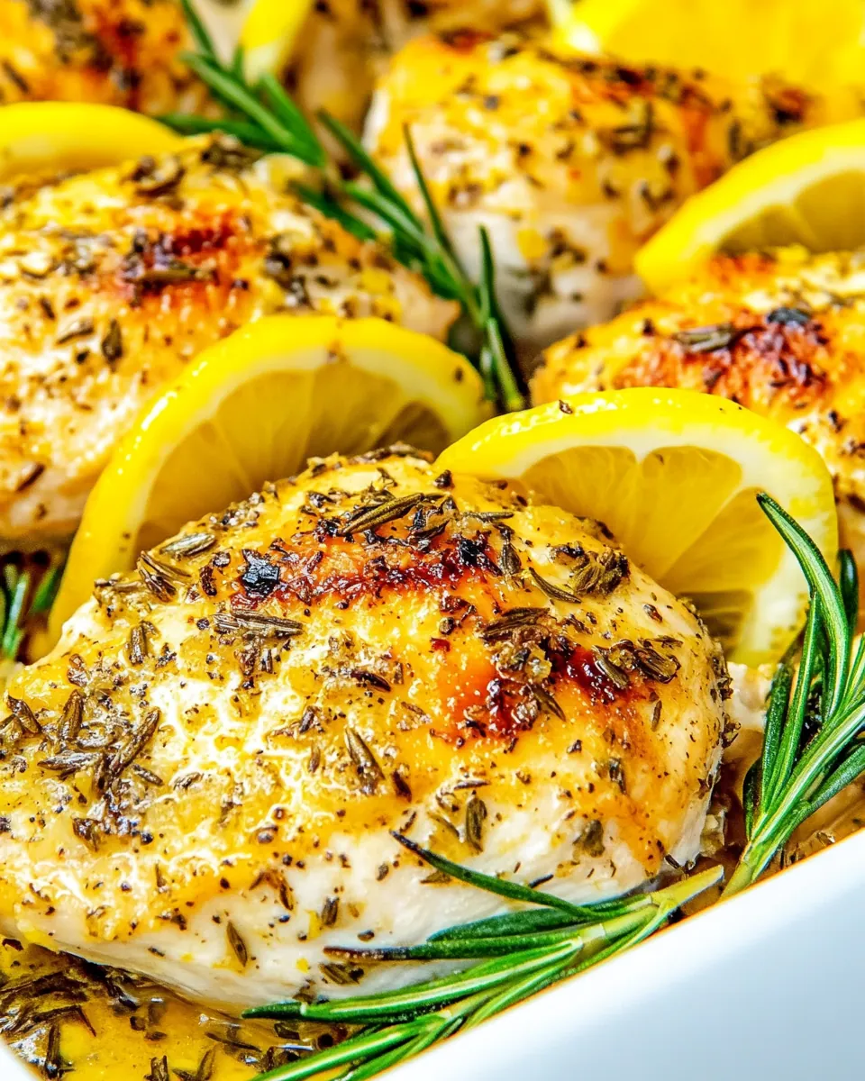 Baked Lemon Rosemary Chicken