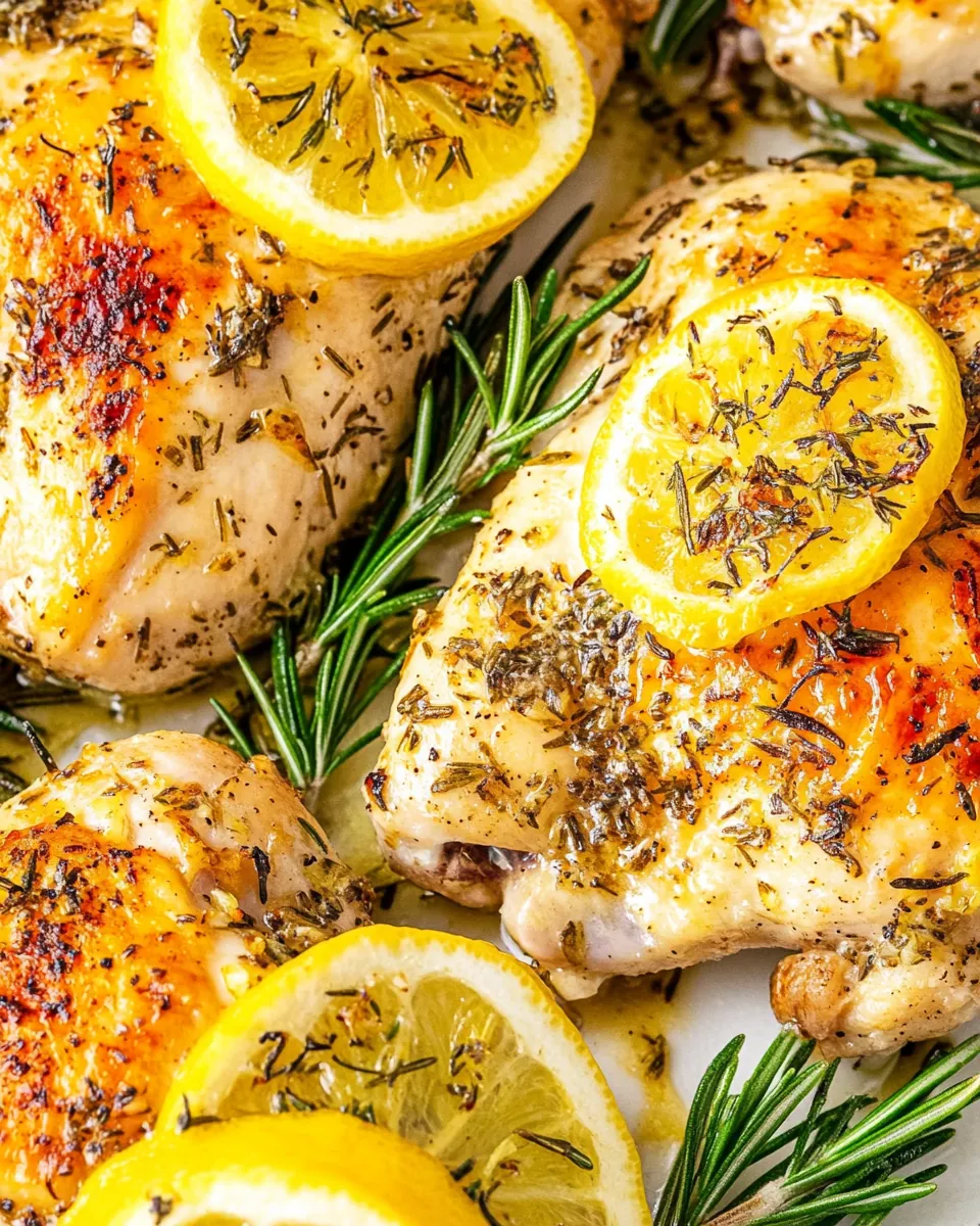 Baked Lemon Rosemary Chicken